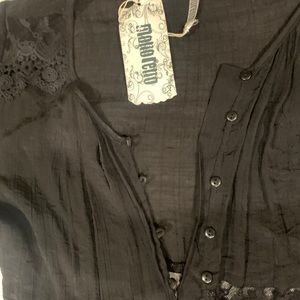 Maxi length button kimono